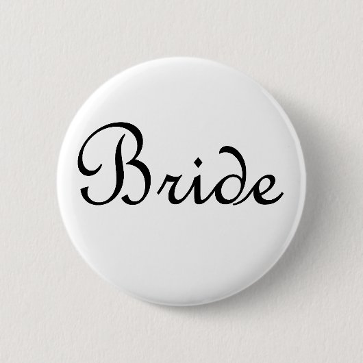 Badge Rond 5 Cm Jeune mariée (Devant)