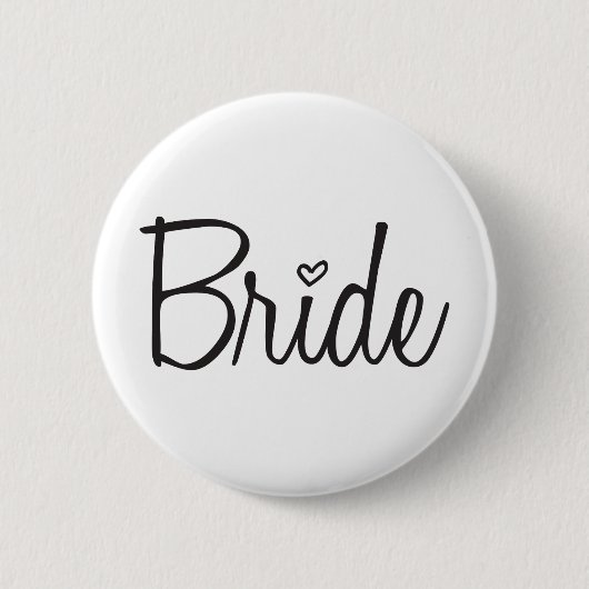 Badge Rond 5 Cm Jeune mariée (Devant)