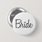 Badge Rond 5 Cm Jeune mariée (Devant & derrière)