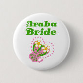 Badge Rond 5 Cm Jeune mariée d'Aruba (Devant)