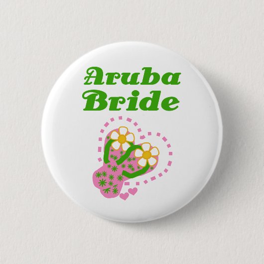 Badge Rond 5 Cm Jeune mariée d'Aruba (Devant)