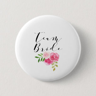 Badge Rond 5 Cm Jeune mariée d'équipe
