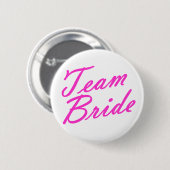 Badge Rond 5 Cm Jeune mariée d'équipe (Devant & derrière)