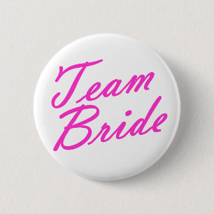 Badge Rond 5 Cm Jeune mariée d'équipe