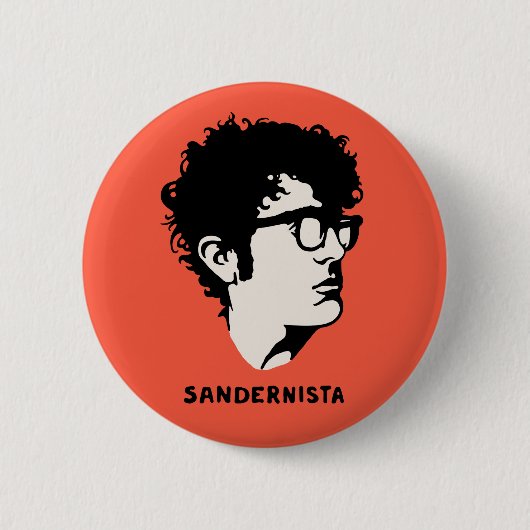 Badge Rond 5 Cm Jeune Sandernista (Devant)