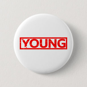 Badge Rond 5 Cm Jeune timbre