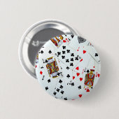Badge Rond 5 Cm Jeux de carte de jeu (Devant & derrière)