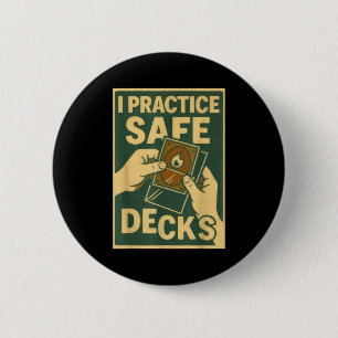 Badge Rond 5 Cm Jeux de cartes à collectionner Funny Safe Decks Pu