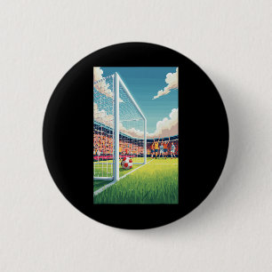 Badge Rond 5 Cm Jeux de foot-ball Ll Sport Terrain de jeu Coup fra