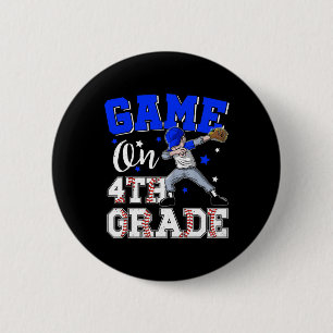 Badge Rond 5 Cm Jeux Sur Garçon 4e Année Dabbing Premier Jour De L