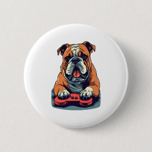 Badge Rond 5 Cm Jeux vidéo de Dog Plays