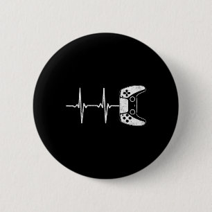 Badge Rond 5 Cm Jeux Vidéo de Heartbeat Jeux garçons Ados Hommes