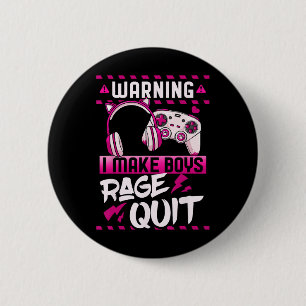 Badge Rond 5 Cm Jeux Vidéo de Jeux de Jeux de filles de gamer Stre