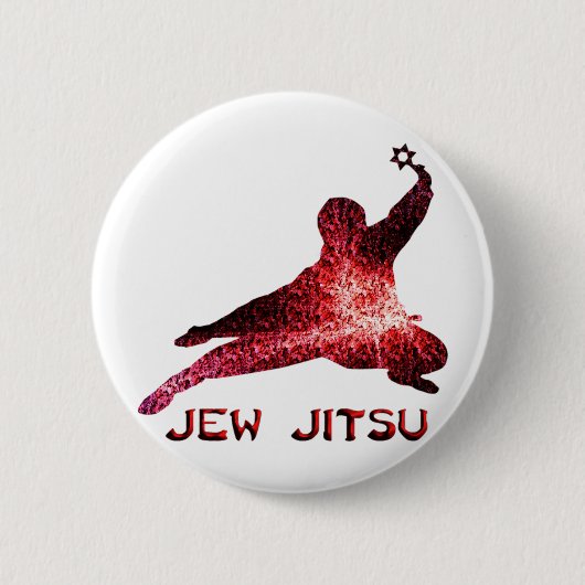 Badge Rond 5 Cm Jew Jitsu (Devant)