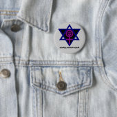 Badge Rond 5 Cm Jewish.Lesbian.Feminist (En situation)