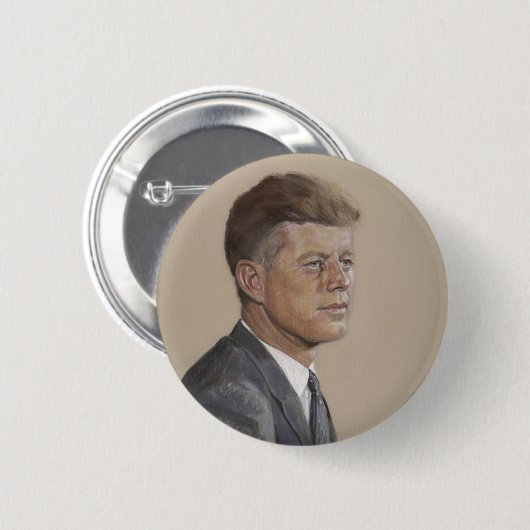 BADGE ROND 5 CM JFK (Devant & derrière)