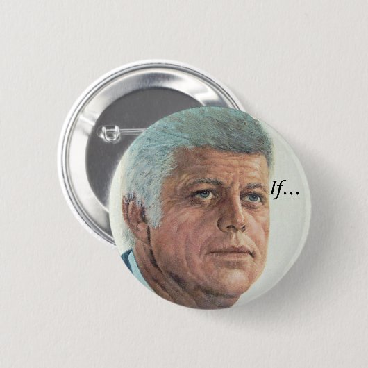Badge Rond 5 Cm JFK If... (Devant & derrière)