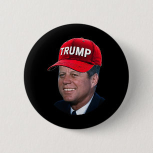 Badge Rond 5 Cm Jfk Porter Trump Casquette Drôle John F Kennedy Mè