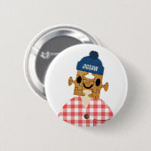 Badge Rond 5 Cm Jigsaw Puzzle personne jeux tête (Devant & derrière)