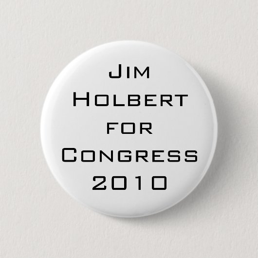 Badge Rond 5 Cm JIM Holbert pour le congrès 2010 (Devant)