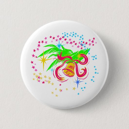 Badge Rond 5 Cm Jingle Bells (Devant)