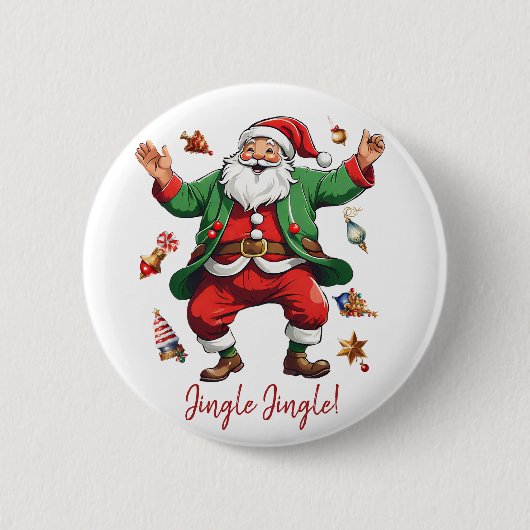 Badge Rond 5 Cm Jingle Jingle ! (Devant)