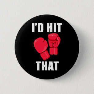 Badge Rond 5 Cm J'irais Frapper Cette Citation Drôle Kickboxing Ho