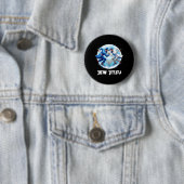Badge Rond 5 Cm Jitsu Karate Funny Hanukkah (En situation)
