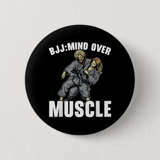 Badge Rond 5 Cm Jiu Jitsu BJJ Arts Martiaux Mixtes MMA Combat