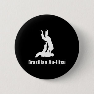 Badge Rond 5 Cm Jiu-Jitsu Brésilien BJJ Lutte Combat au Sol