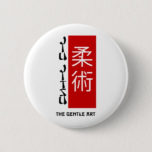 Badge Rond 5 Cm Jiu Jitsu - l'art doux (Devant)