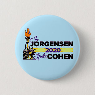 Badge Rond 5 Cm Jo Jorgensen / Spike Cohen 2020