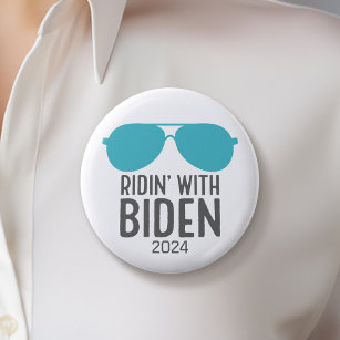 Badge Rond 5 Cm Joe Biden 2024 - Ridin' with Biden
