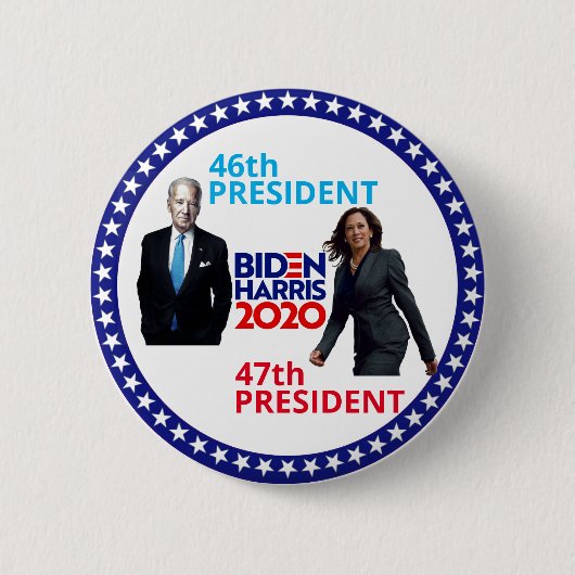 Badge Rond 5 Cm Joe Biden 46e Président (Devant)