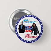 Badge Rond 5 Cm Joe Biden 46e Président (Devant & derrière)