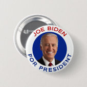 Badge Rond 5 Cm Joe Biden pour le président (Devant & derrière)