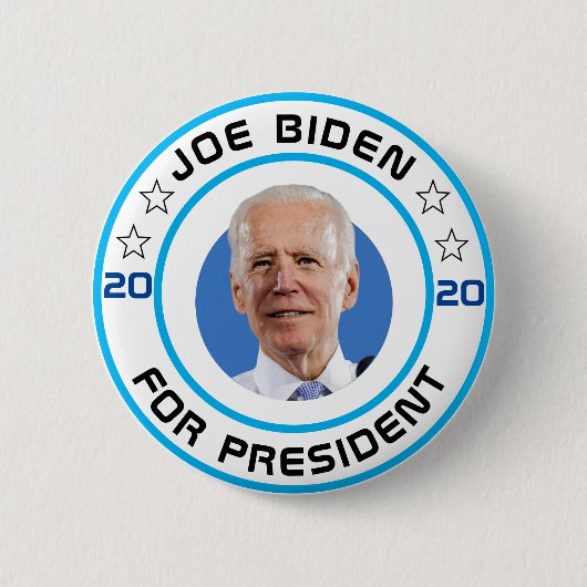 Badge Rond 5 Cm Joe Biden pour le président 2020 (Devant)