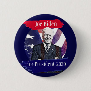 Badge Rond 5 Cm Joe Biden pour le scrutin présidentiel de 2020 aux
