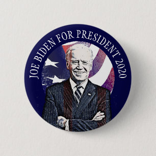 Badge Rond 5 Cm Joe Biden pour le scrutin présidentiel de 2020 aux