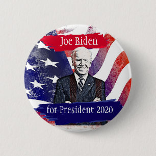 Badge Rond 5 Cm Joe Biden pour le scrutin présidentiel de 2020 aux