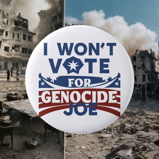 Badge Rond 5 Cm joe du génocide, bouton