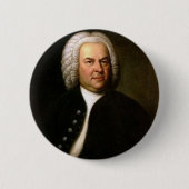 Badge Rond 5 Cm Johann Sebastian Bach (Devant)