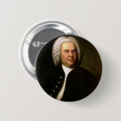 Badge Rond 5 Cm Johann Sebastian Bach (Devant & derrière)