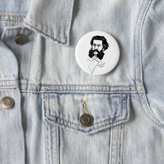 Badge Rond 5 Cm Johann Strauss Jr (En situation)