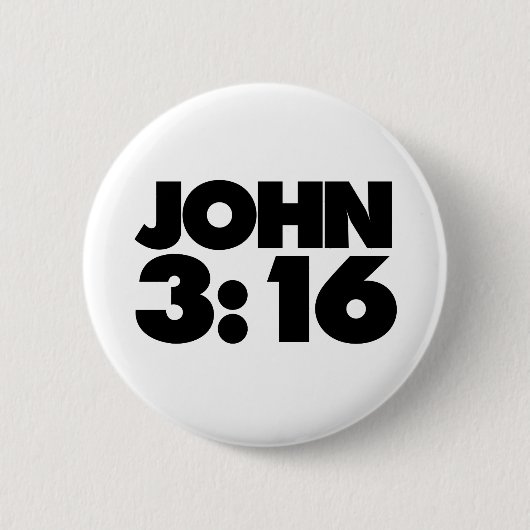 Badge Rond 5 Cm John 3:16 (Devant)