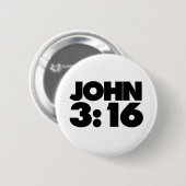 Badge Rond 5 Cm John 3:16 (Devant & derrière)