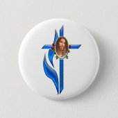 Badge Rond 5 Cm John 3:16 (Devant)