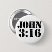 Badge Rond 5 Cm John 3:16 (Devant & derrière)