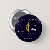 Badge Rond 5 Cm John 3:16 (Devant & derrière)