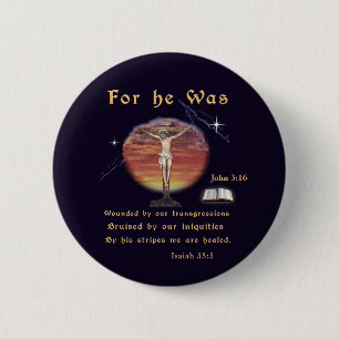 Badge Rond 5 Cm John 3:16